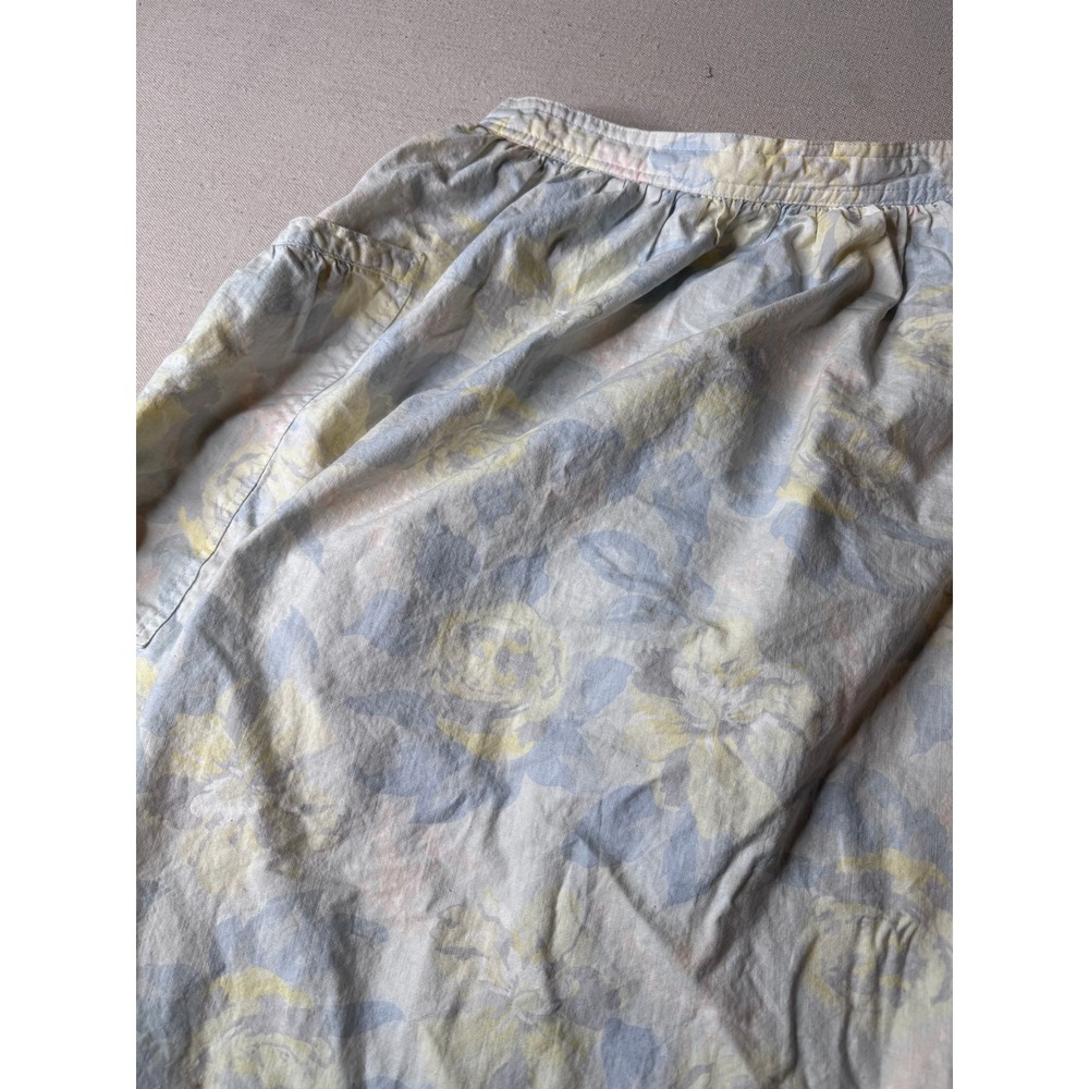 Vintage 80s/90s College Town Floral Midi Skirt Cottagecore Prairie Pocket XS‎